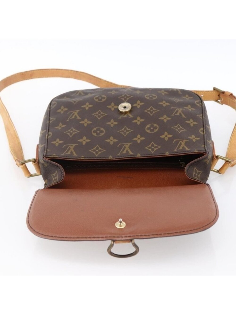 Authentic LOUIS VUITTON Monogram Saint Cloud GM Shoulder Bag M51242 LV - Picture 8 of 16